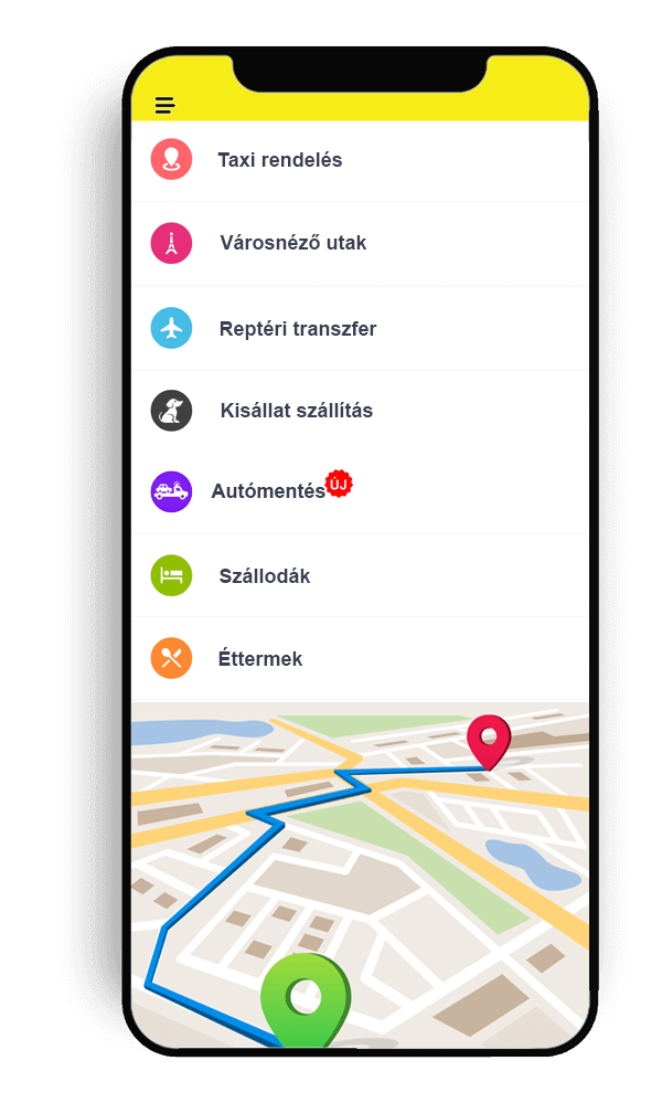 Alpok Taxi Sopron - applikáció
